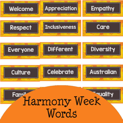 9.Harmony Week Words
