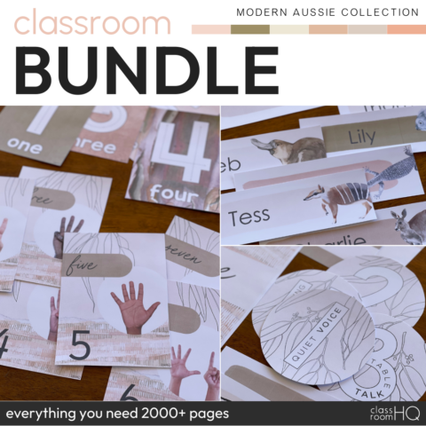 Modern Aussie Classroom Decor Bundle
