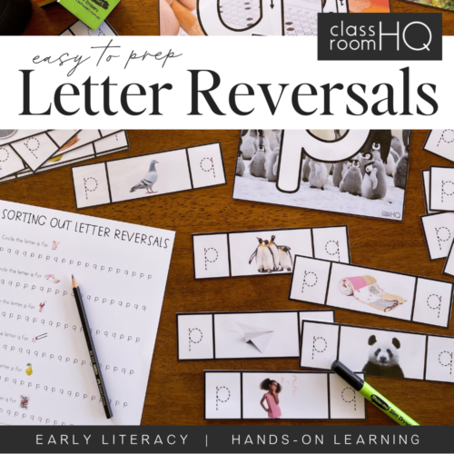 Letter Reversals - P + Q Letter Confusion Pack