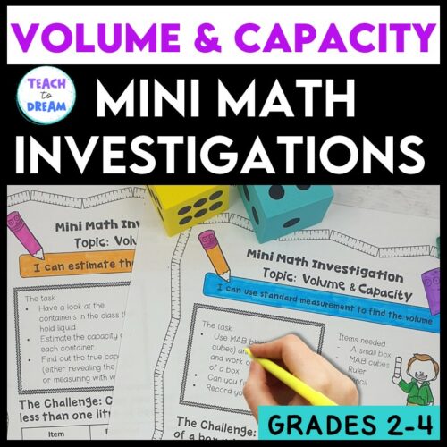 2Nd Grade Volume And Capacity Activities