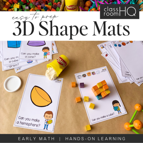 3D Shape Simple Play Mats Sq Cover