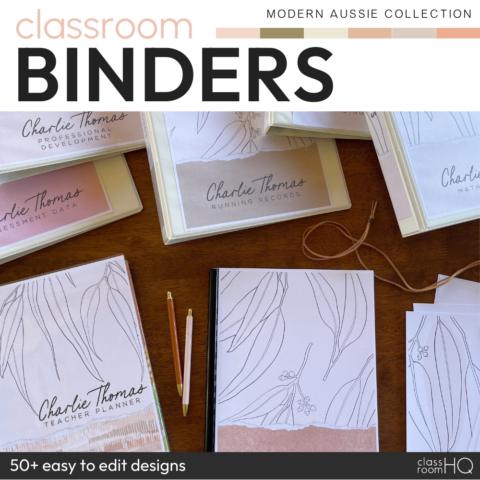 Modern Aussie Binder + Book Covers Pack