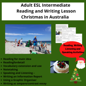 Adult ESL Intermediate Christmas in Australia TPT 1