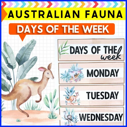 Australian Animals Days Of The Week