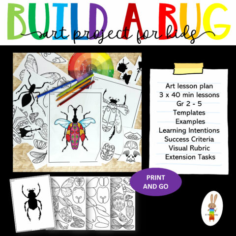 Build A Bug Art Lesson Cover Plan Page 1