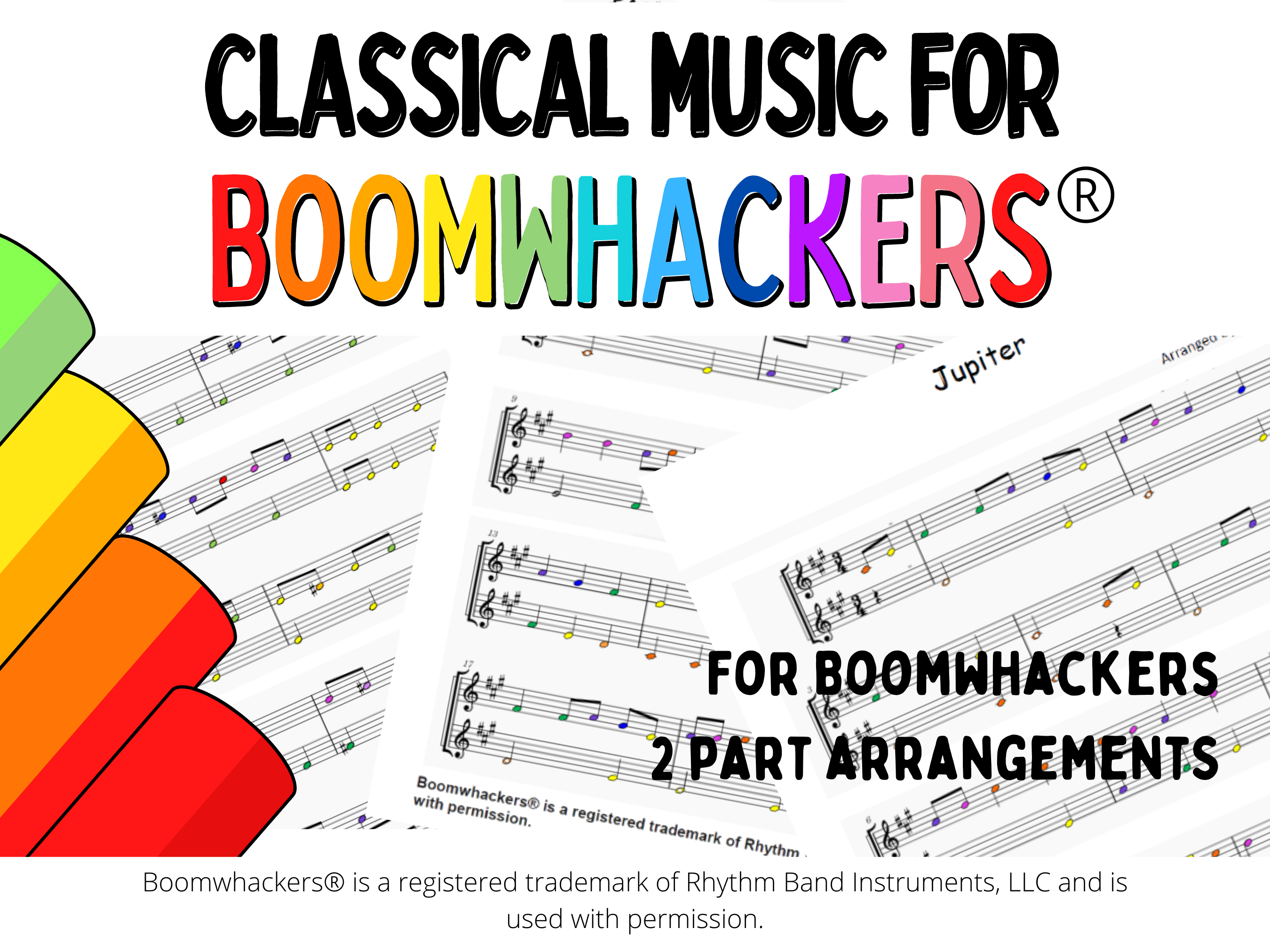 For Boomwhackers 2 Part Arrangement