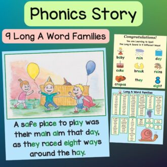 Long A Phonics Storybook Covers