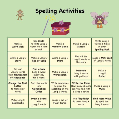 Long E Phonics Story Three Free Wishes Uk Spelling Copy Page 35