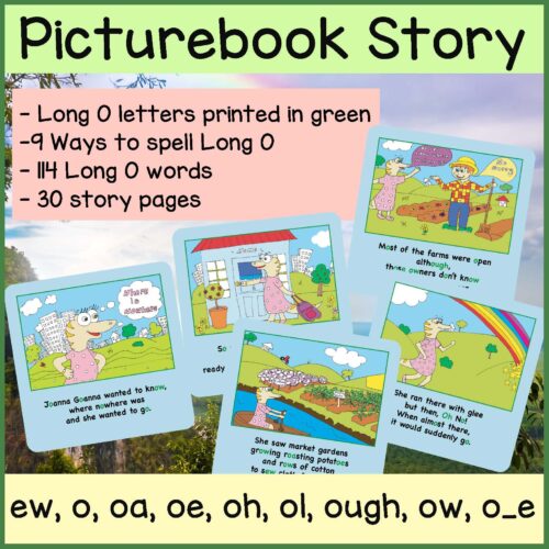 Long O Phonics Storybook Preview Square Page 2