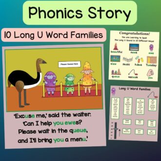 Long U Phonics Storybook Covers