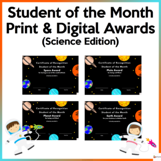 STUDENT OF THE MONTH SCIENCE EDITION COVER PAGE