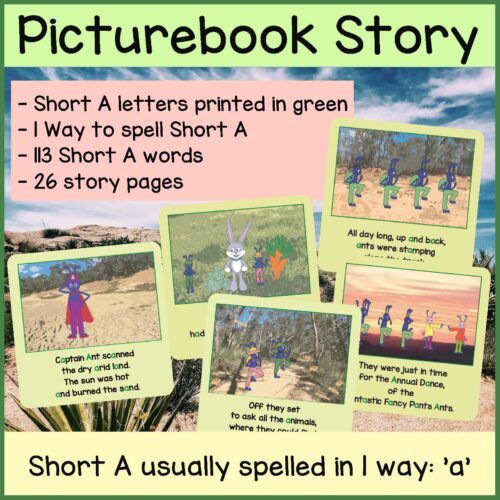 Short A Phonics Storybook Preview Square Page 2