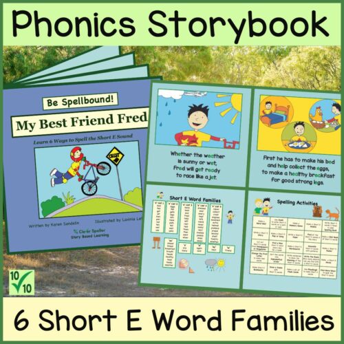Short E Phonics Storybook Cover