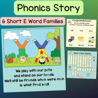 Short E Phonics Storybook Covers