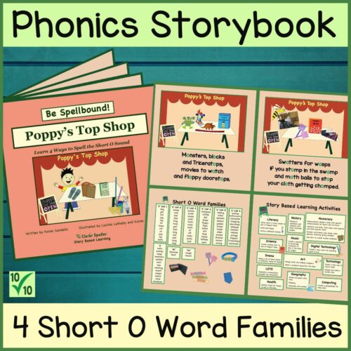 Phonics Ebook For Short O Vowel Sound Words
