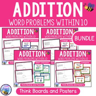 Addition Word Problems Sums Within 10 Bundle