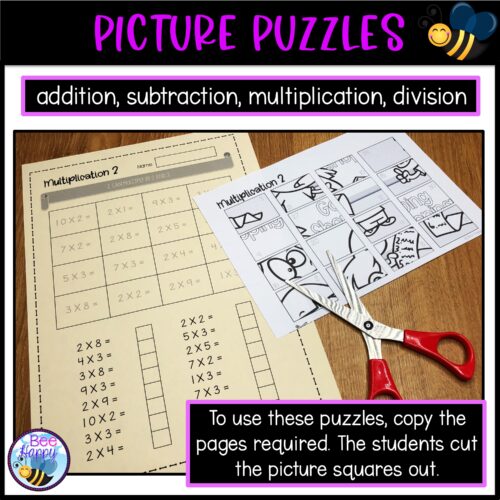 Picture Puzzles Four Operations