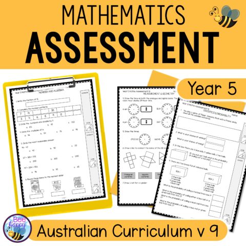 Australian Curriculum V9 Maths Assessment Year 5