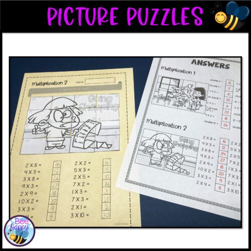 Picture Puzzles Addition Subtraction Multiplication Division
