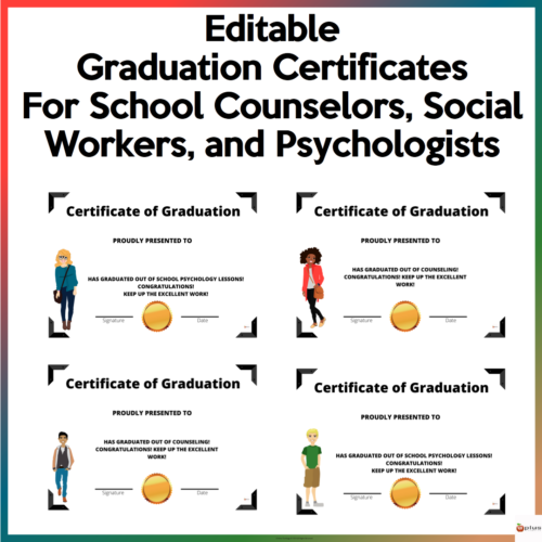 Certificate Of Graduation For School Counselors Teen Version Cover Page