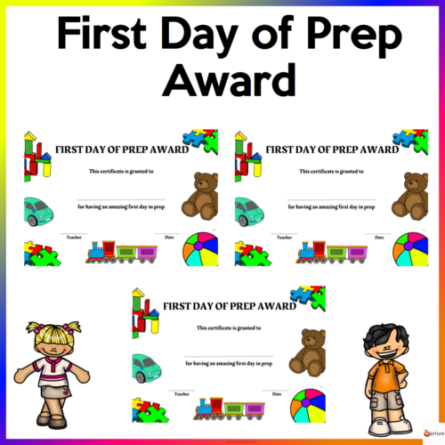 First Day Of Prep Award Atm Cover Page