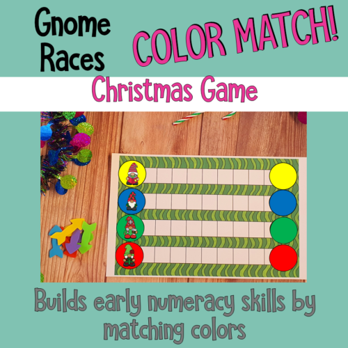 Gnome Races Color Match Christmas Game 2