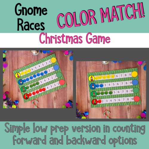 Gnome Races Color Match Christmas Game 3