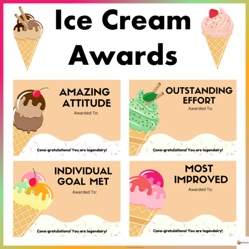 Ice Cream Awards Cover Page