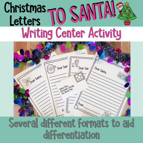 Letters To Santa Christmas Writing Center Activity 3