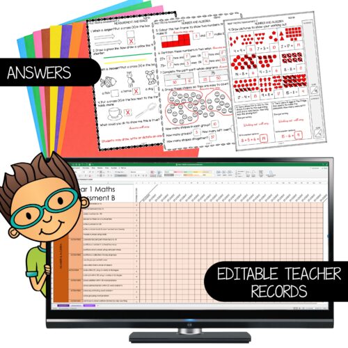 Maths Assessment Year 1 Editable Records