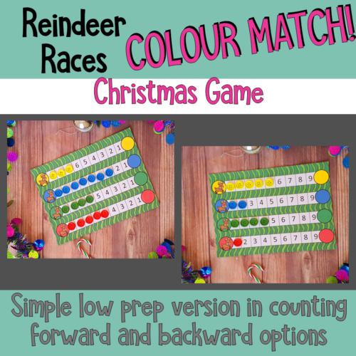 Reindeer Races Colour Match Christmas Game For Atm 3