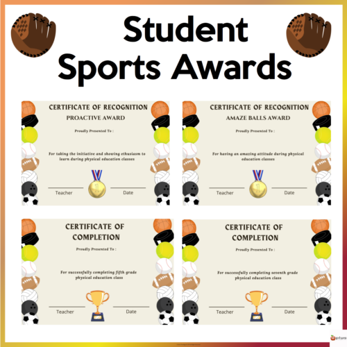 Sports Awards Cover Page