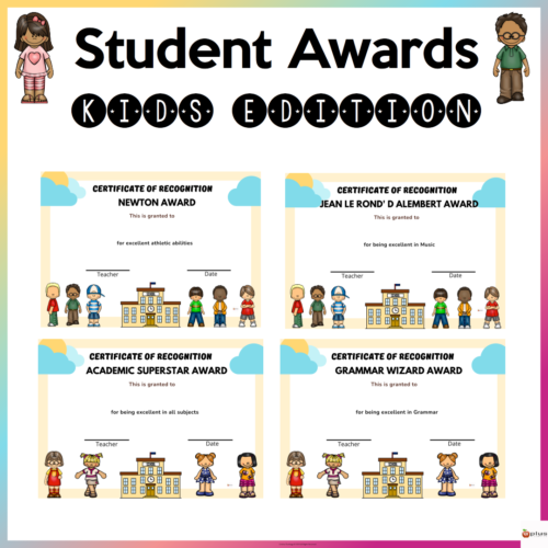 Student Awards Kids Edition Cover Page