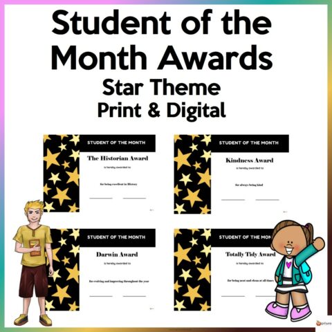 Student Of The Month Stars Edition Cover Page