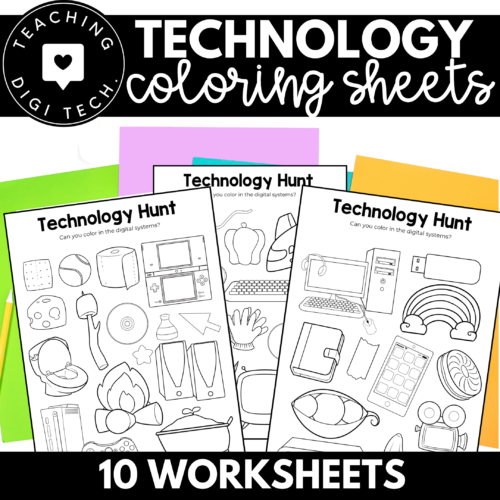 Technology Worksheets For Kindergarten Teachingdigitech 1