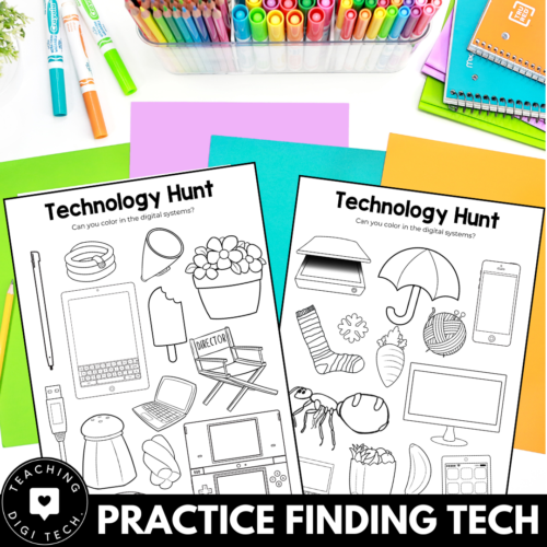 Technology Worksheets For Kindergarten Teachingdigitech 2