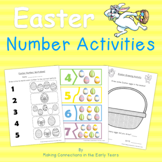 Cover page easter number activity
