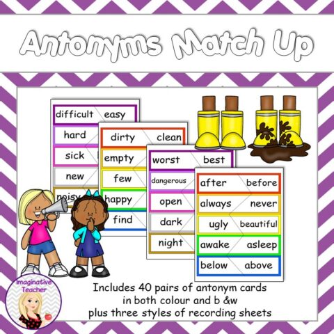 Antonyms Match Up 1