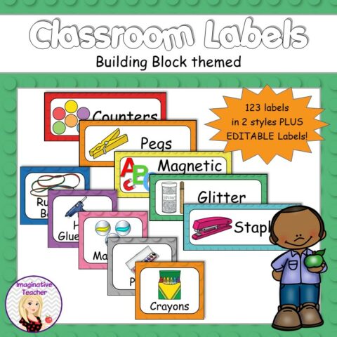 Classroom Labels Building Blocks 1