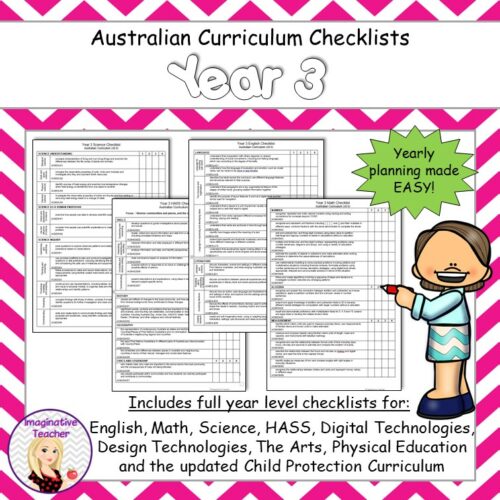 Curriculum Checklists Year 3 Square Cover