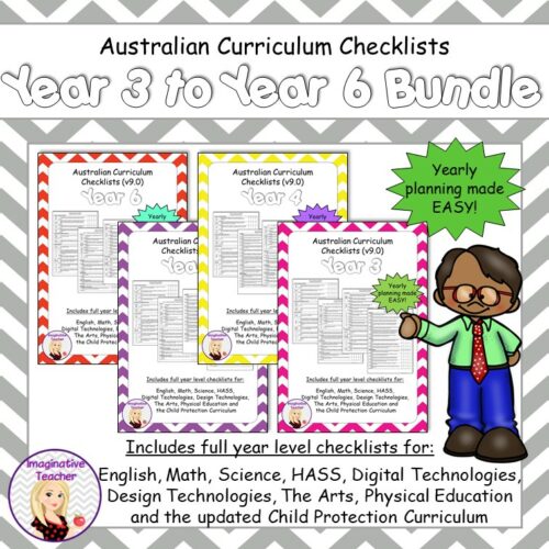 Curriculum Checklists Year 3 To Year 6 Bundle Square Cover