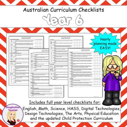 Curriculum Checklists Year 6 Square Cover