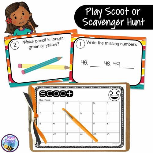 Curriculum Maths Year 1 Review Scoot Game