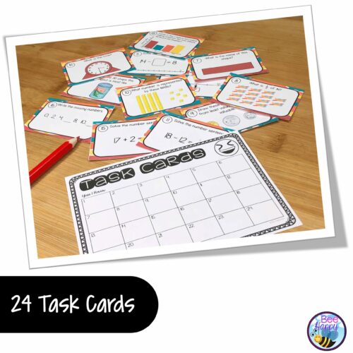 Curriculum Maths Year 1 Review Task Cards