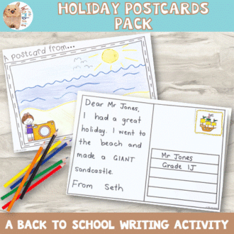 Holiday Postcard Writing Activity Square Cover GIF