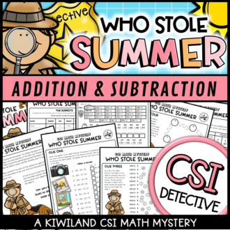 Math Mystery Who Stole Summer 1