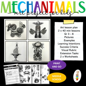 Mechanimals Art Lesson Plan Cover 1