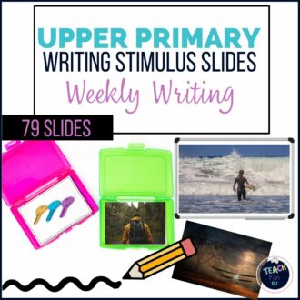 upper primary weekly writing stimulus slides