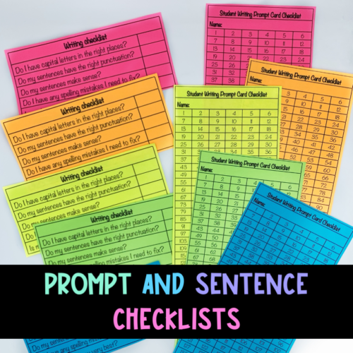 Prompt And Sentence Checklists