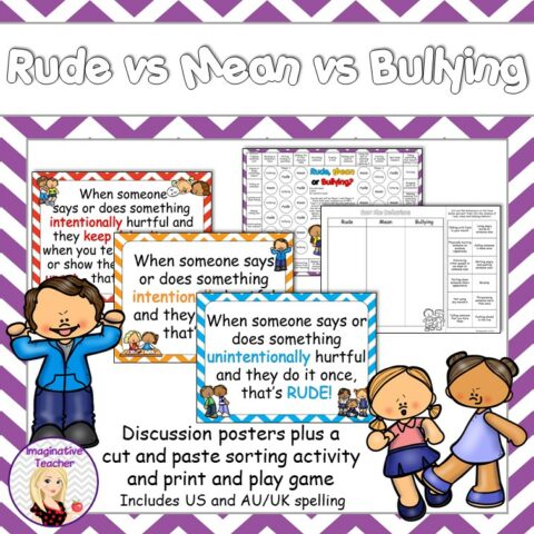Rude Vs Mean Vs Bullying Square Cover